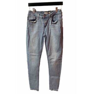 Levis 535 Super Skinny Womens Low Rise Stretch Blue Jeans Size 29